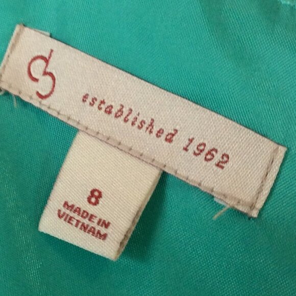 db est. 1962 Light Green Shift Dress, Sleeveless with Pleated Skirt - Picture 6 of 7